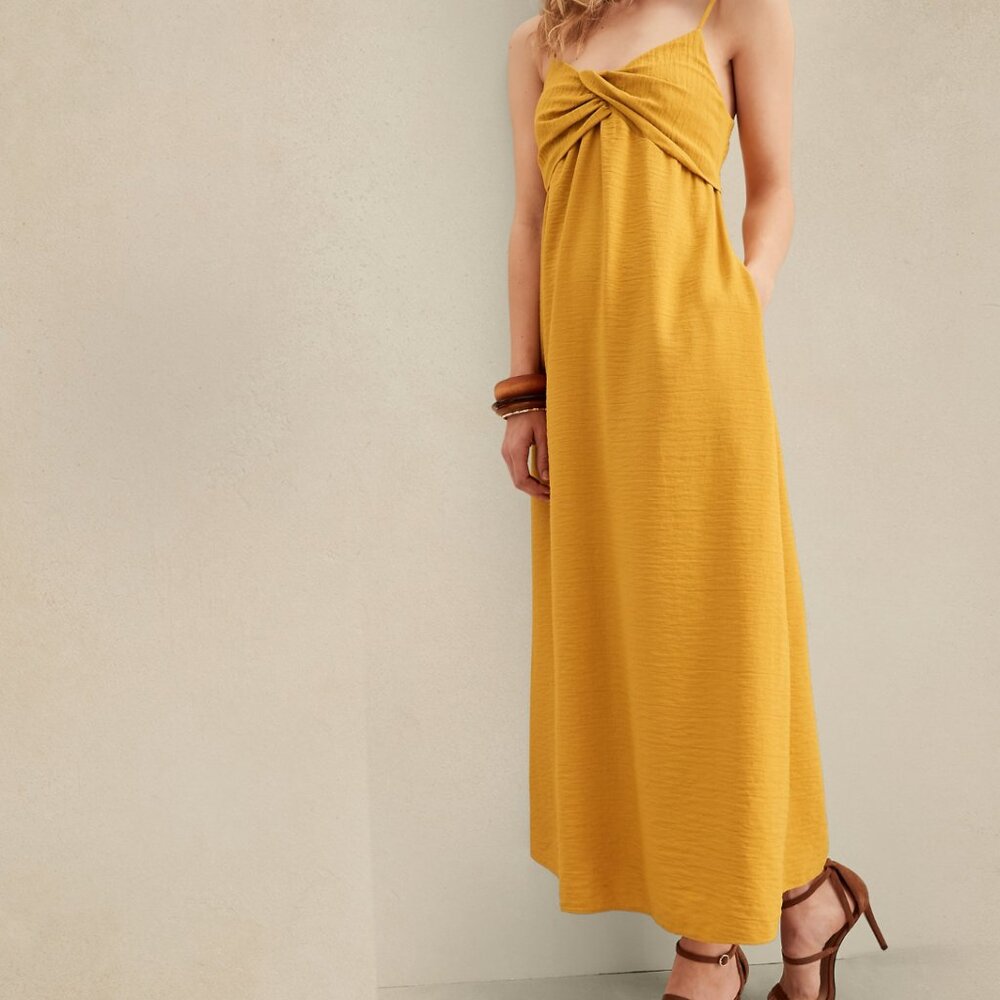 Twisted Front Maxi Dress